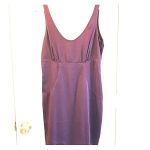 Barney’s New York Co Op purple silk cocktail dress